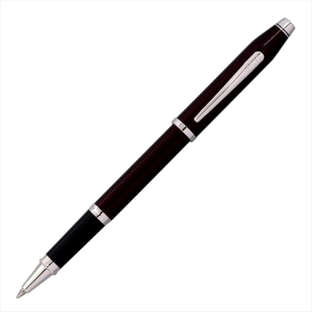 Cross Century 2 ballpoint pen in translucent plum lacquer with silver accents
