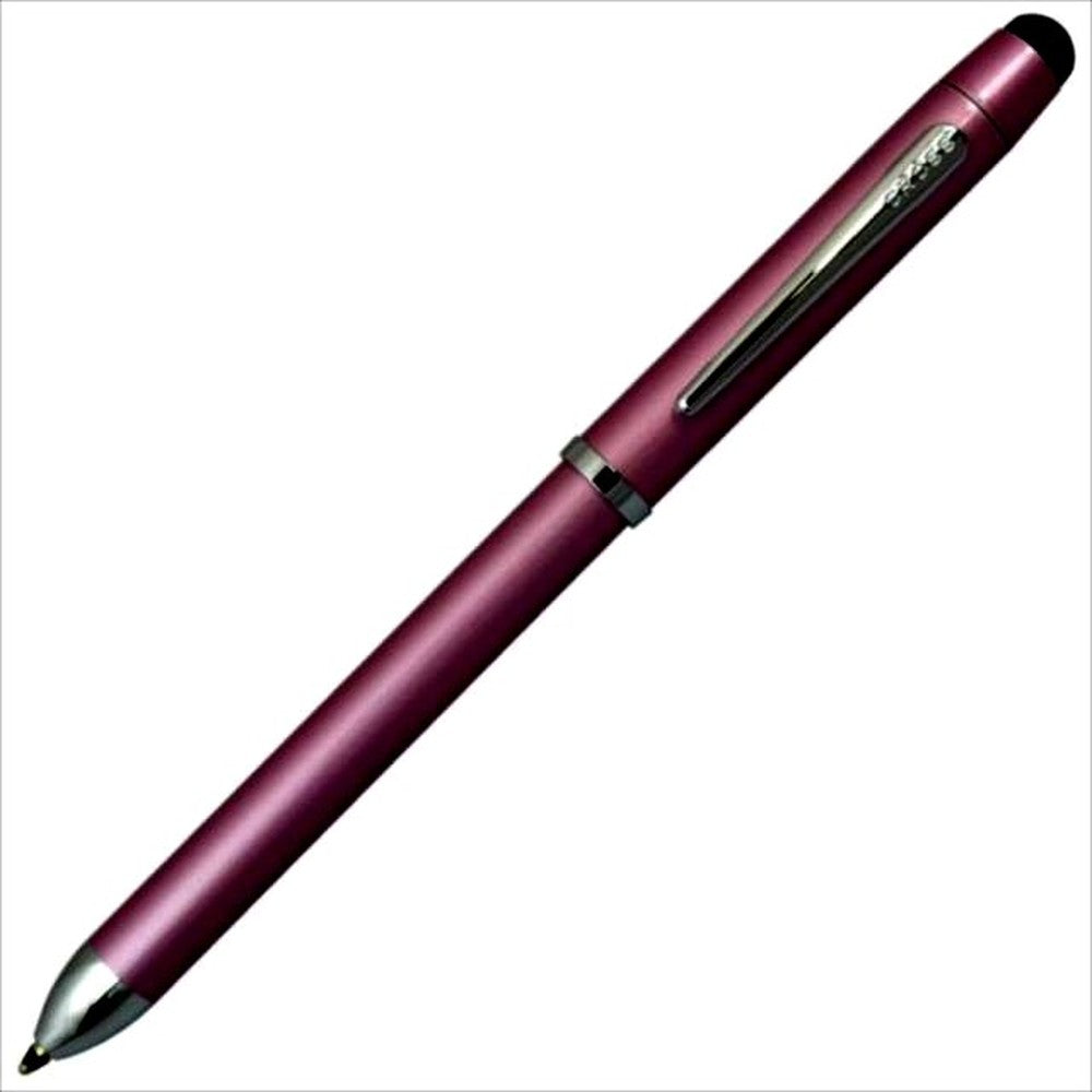CROSS TekSpeed Plus AT0090-6 Frosty Pink multi-function pen with black and red ballpoints and 0.5mm mechanical pencil