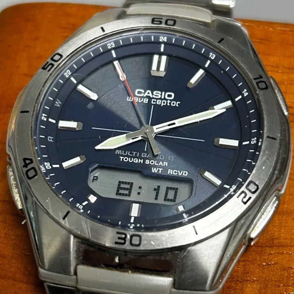 CASIO WVA-M640 Solar Men's Watch — Japanese