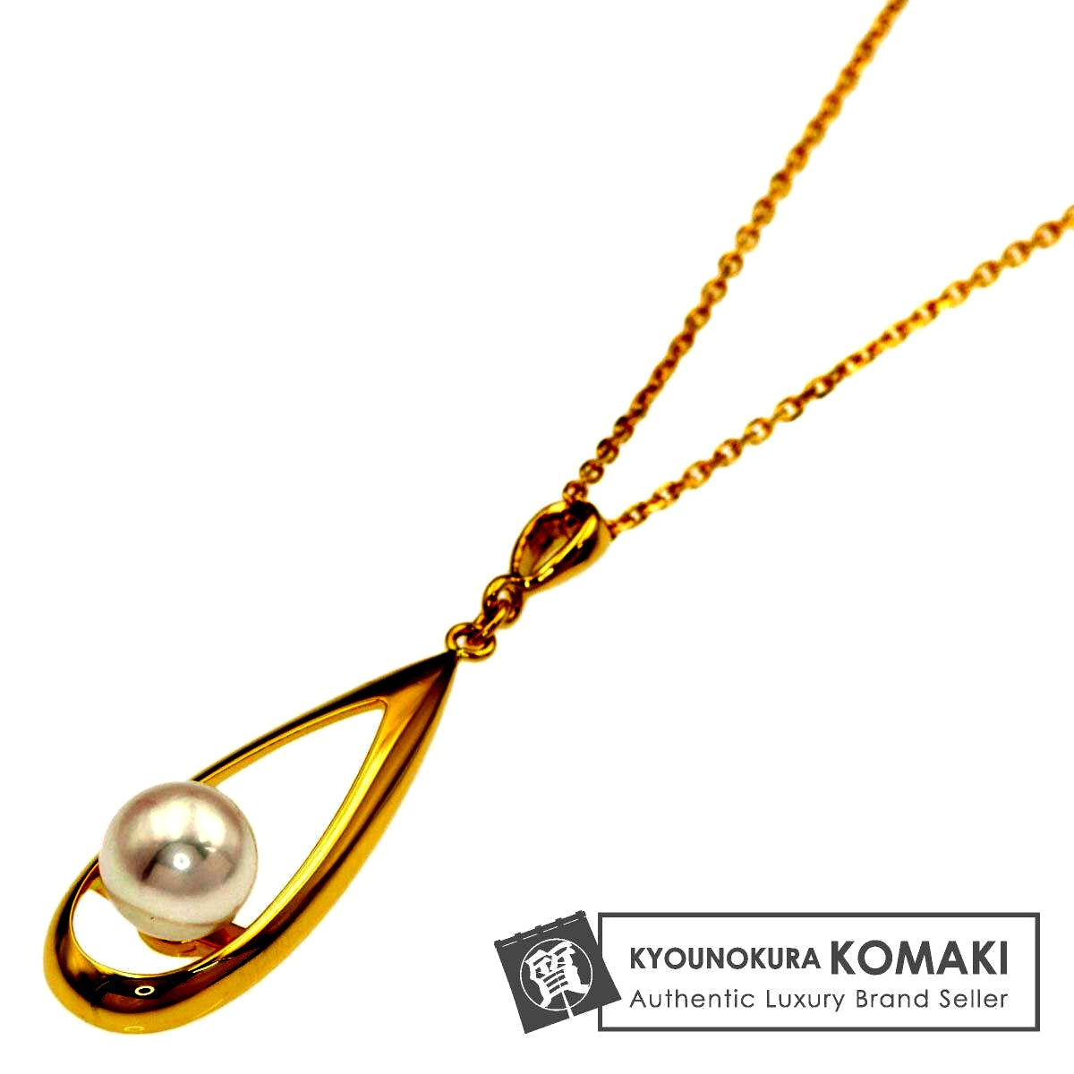 Mikimoto Pearl Necklace for women with 6.5mm pearls set in K18 yellow gold