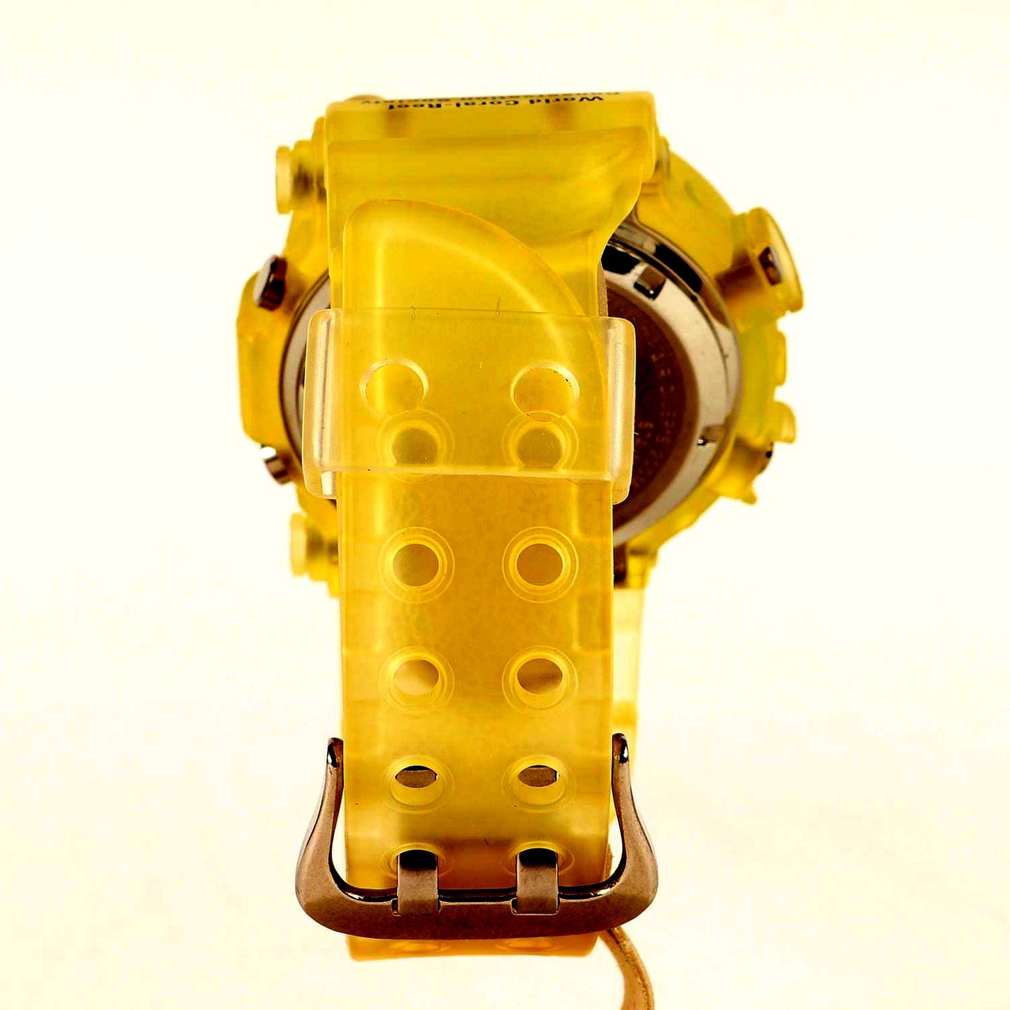 Vintage G-Shock Frogman DW-8250WC-7BT collab watch with clear resin band and ocean conservation design