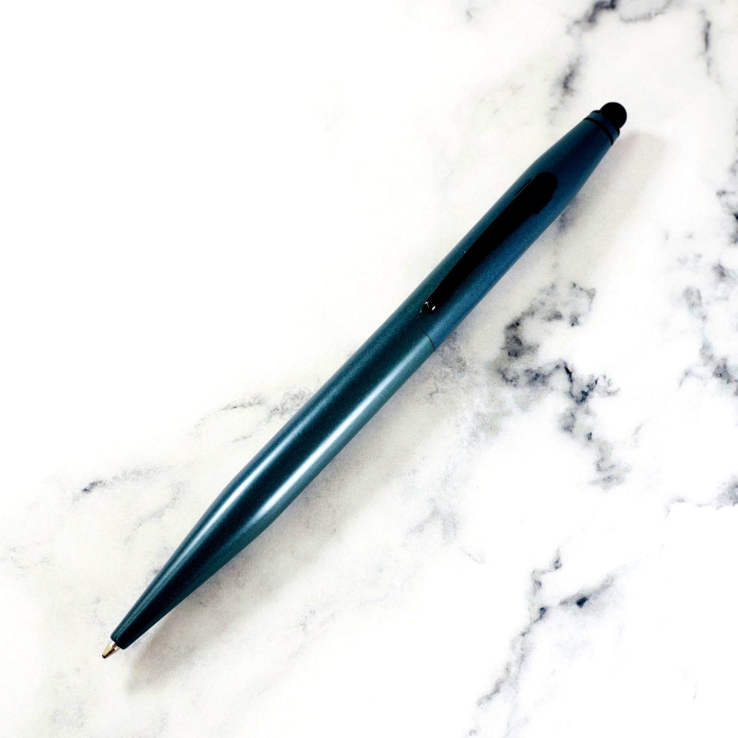 Cross Tech2 Multi-Function Pen with Stylus NAT0652-13 featuring matte green body and black accents