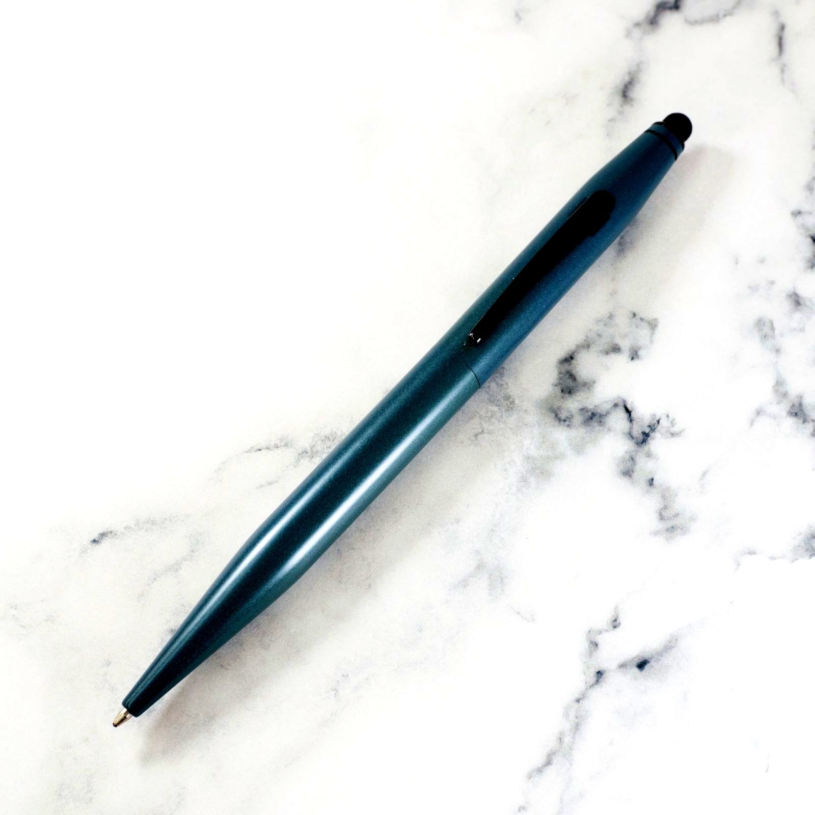 Cross Tech2 Multi-Function Pen with Stylus NAT0652-13 featuring matte green body and black accents