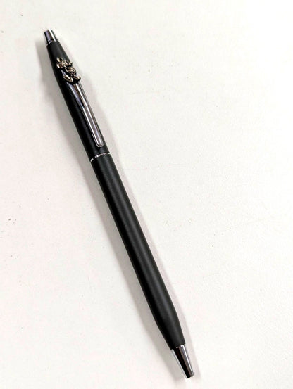 Matte gray CROSS Classic Century ballpoint pen with 3D Mickey Mouse embossed clip from Disney collaboration edition