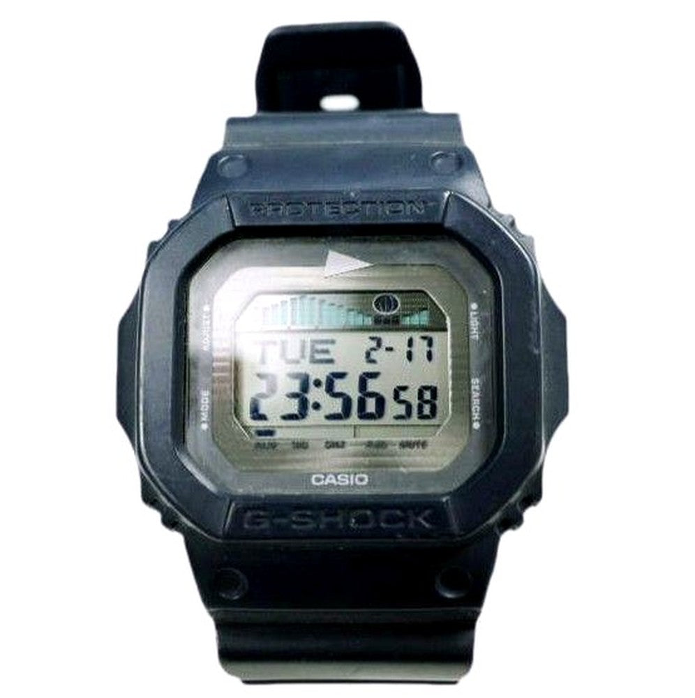 Casio G-Shock GLX5600 navy watch with gray gradient dial and resin band