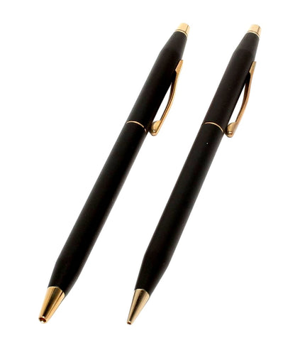 Cross Classic Century ballpoint pen, mechanical pencil, and keyring 3-piece set with box showing wear