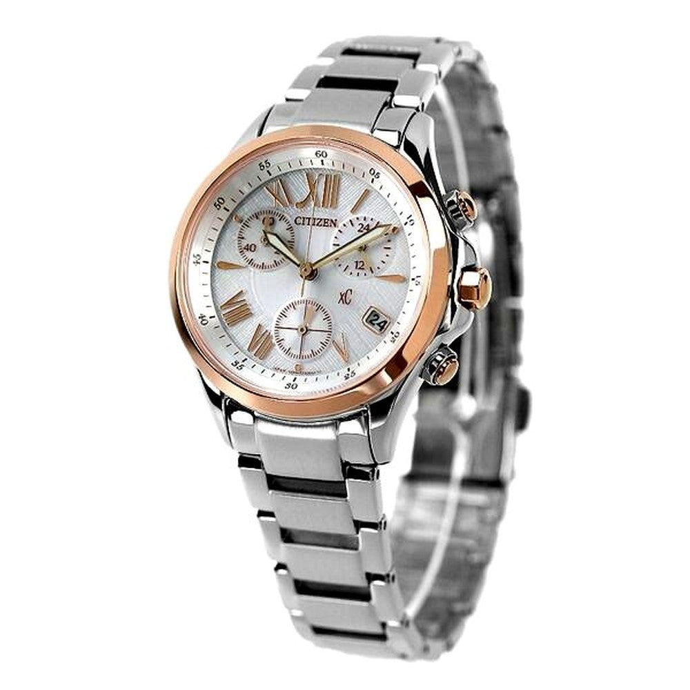 Citizen Ladies wristwatch FB1404-51A Cross Sea xC with silver dial and stainless steel band