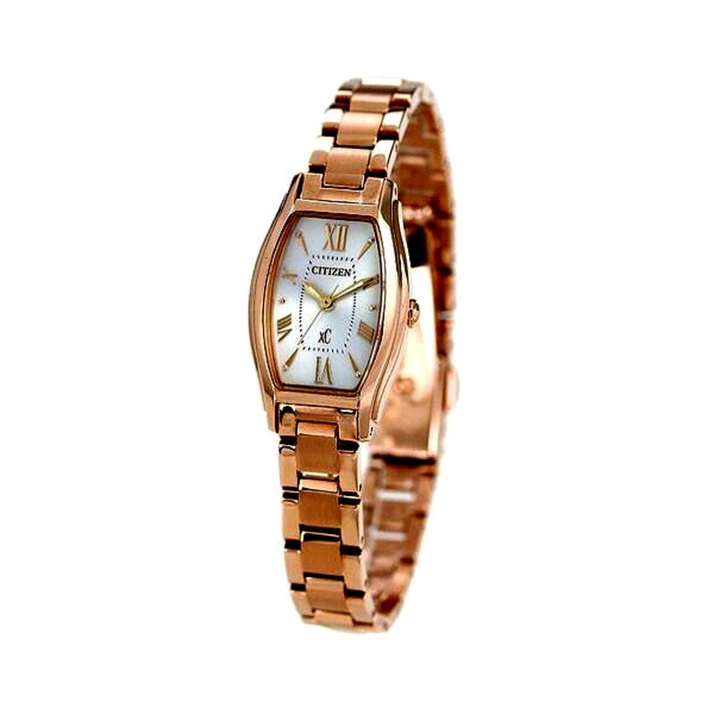 Citizen xC ladies stainless steel Eco-Drive watch model EW5543-54A with silver dial
