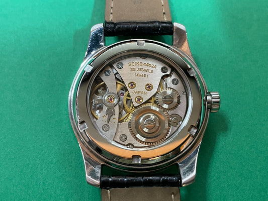 SEIKO 44KS 4402-8000 S/S Back Manual Men's Watch — Japanese