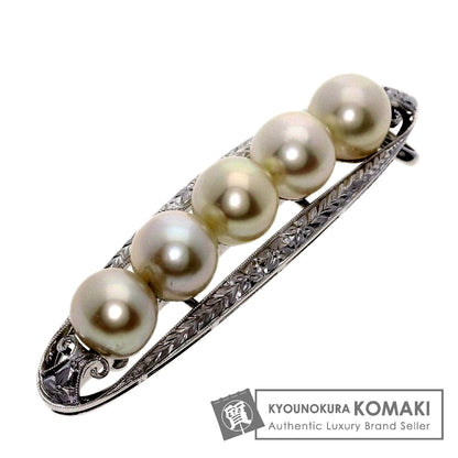 Mikimoto Pearl Pendant Top made of K14 white gold featuring a 6.6mm round pearl