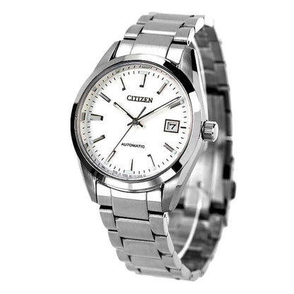 Citizen Collection Mechanical Classic Line Watch NB1050-59A with silver dial and stainless steel Duratect platinum band