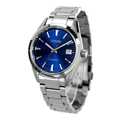 Citizen Mechanical Collection Watch NB1050-59L with blue dial and silver stainless steel band for men