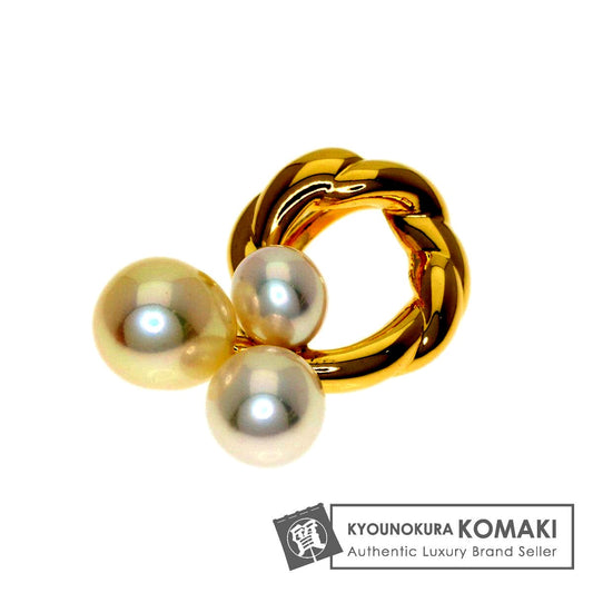 Tasaki pearl pendant top made of K18 yellow gold, size 15.4 x 9.2 x 5.4 mm, elegant ladies jewelry