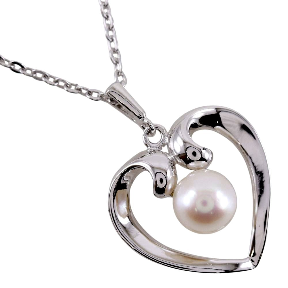 MIKIMOTO pearl necklace with silver 925 chain and single 12 mm pearl pendant, 38 cm length