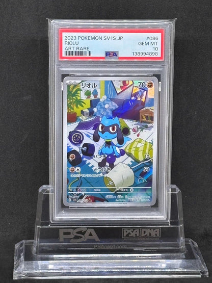 PSA 10 Pokemon Riolu ex — 086/078 — Japanese