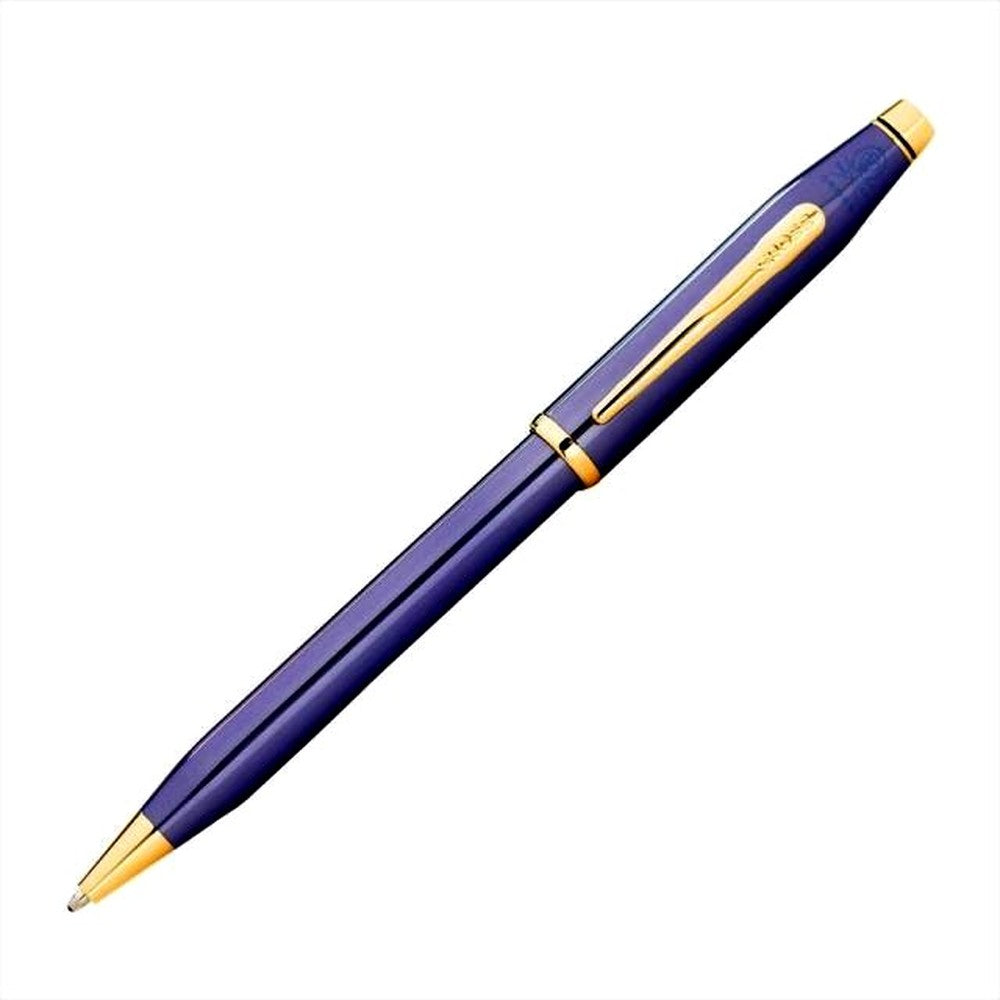 CROSS CENTURY2 Tokyo Collection Lavender Blue Ballpoint Pen NAT0082-165 with cap on a white background