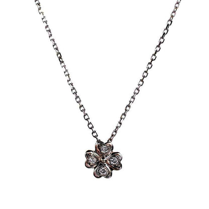 Mikimoto diamond necklace in K18 white gold with 0.07 ct diamonds and adjustable 38.5 to 41 cm chain