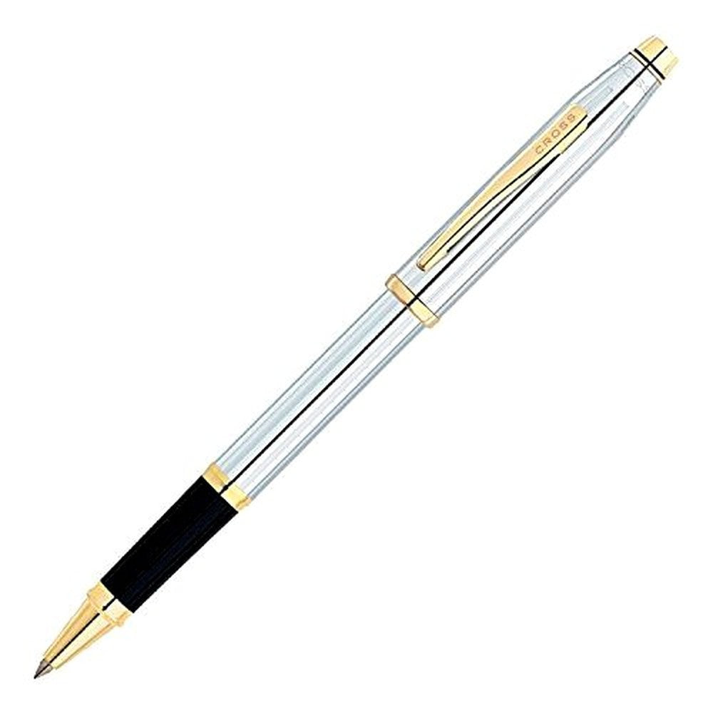 Cross Century II Medalist Select Tip Rollerball Pen model 3304 in silver with black grip, Japan import