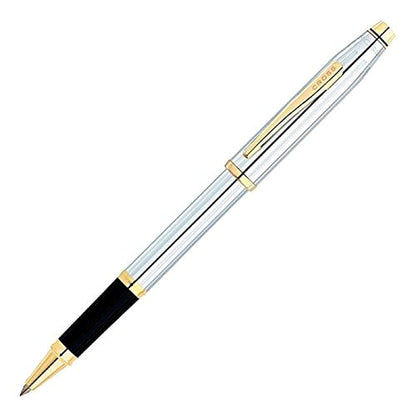 Cross Century II Medalist Select Tip Rollerball Pen model 3304 in silver with black grip, Japan import