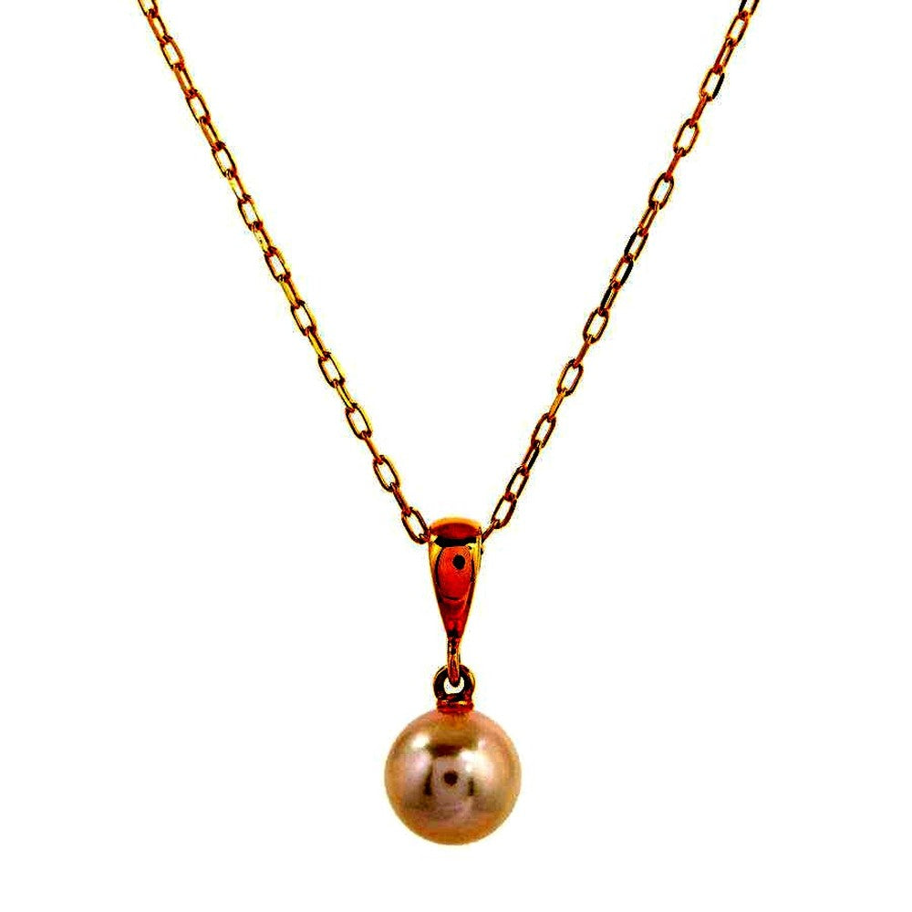 Mikimoto pearl necklace with 7mm pearls on a 40cm K18 yellow gold chain