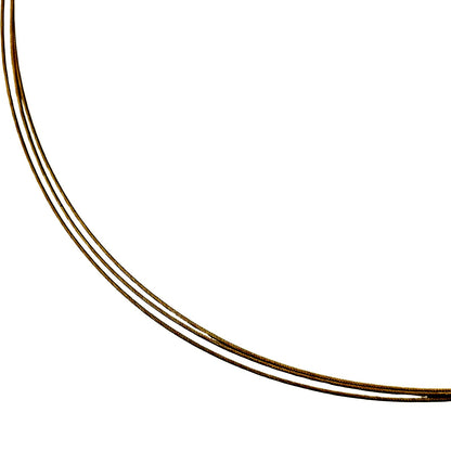 Tasaki K18 gold wire necklace for ladies measuring 43 cm with delicate design and lightweight 4.4 g