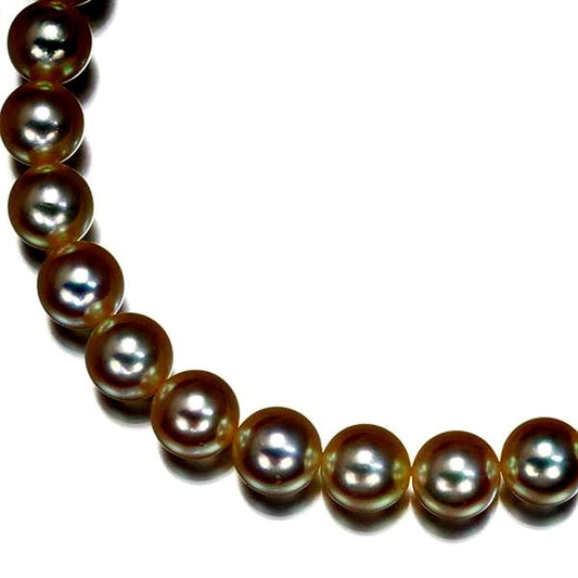 Mikimoto silver necklace with 6.0-6.4mm pearls, 37cm length, weighing 22.2g, newly finished