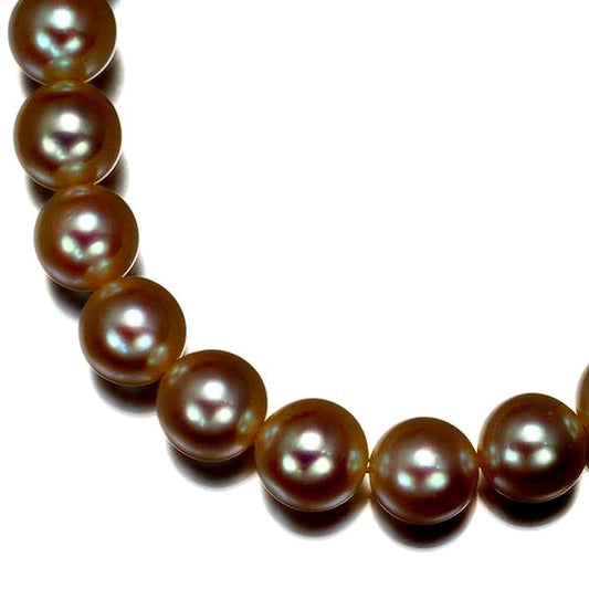 Mikimoto silver necklace with 7.5-7.9mm pearls, approximately 37cm length, newly finished