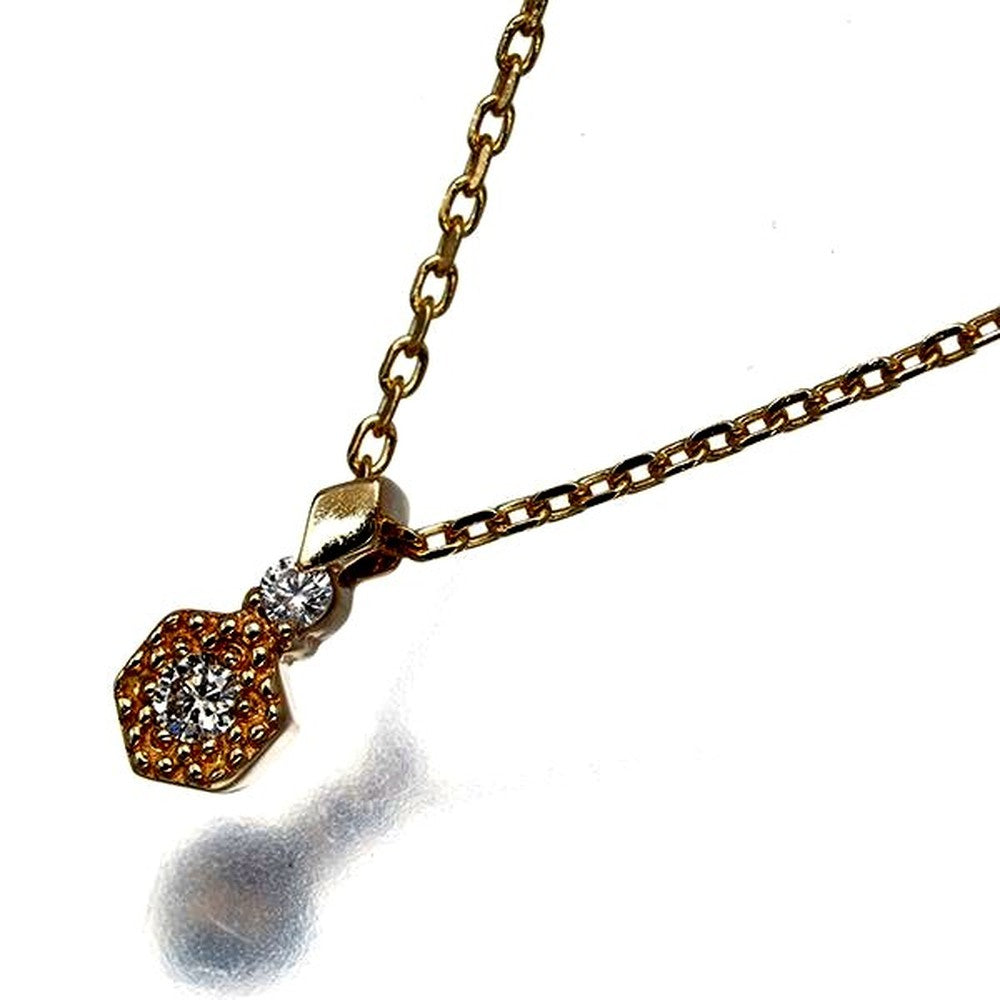 Law Necklace with 0.02ct diamond in 10K yellow gold on a 36-40cm chain