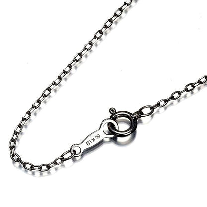 Mikimoto white gold K18WG chain necklace cut Azuki style 39cm model 193713