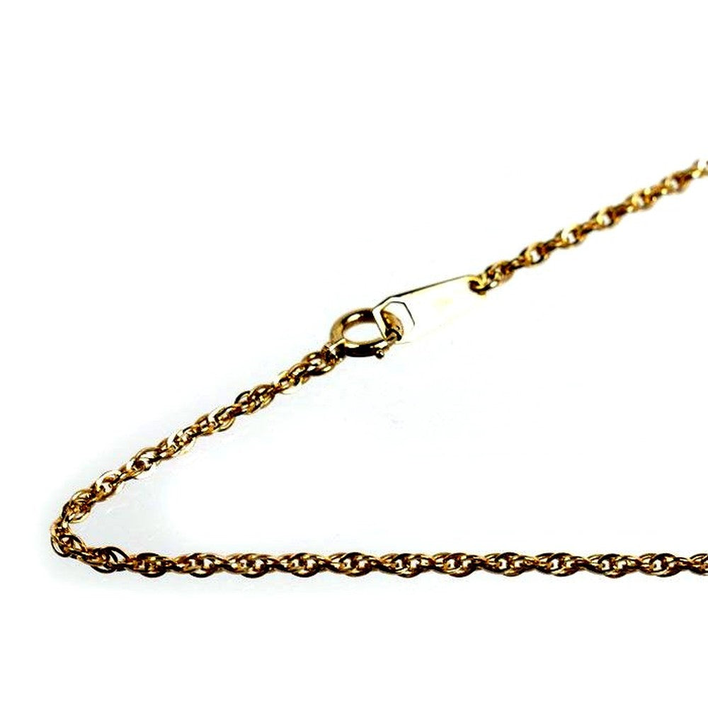 Mikimoto yellow gold K18YG necklace 40.5cm chain with 1.5mm width weighing 3.1g, ladies used jewelry