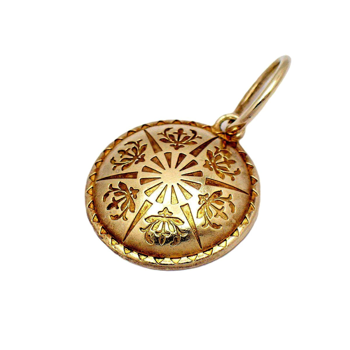 Agete pendant top made of silver gold GP with loop, measuring 1.9x2.9x0.3 cm, lightweight and elegant