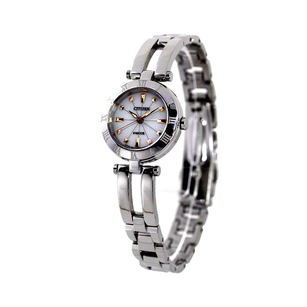 Citizen Wicca Eco-Drive ladies watch NA15-1572C with silver dial and stainless steel band