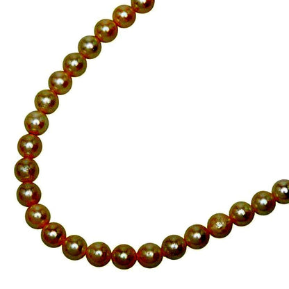 SV925 silver necklace with a 7.4-7.9mm Akoya pearl pendant, 41cm length for ladies