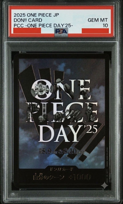 PSA 10 One Piece DON!! Card: ONE PIECE DAY'25 — Japanese