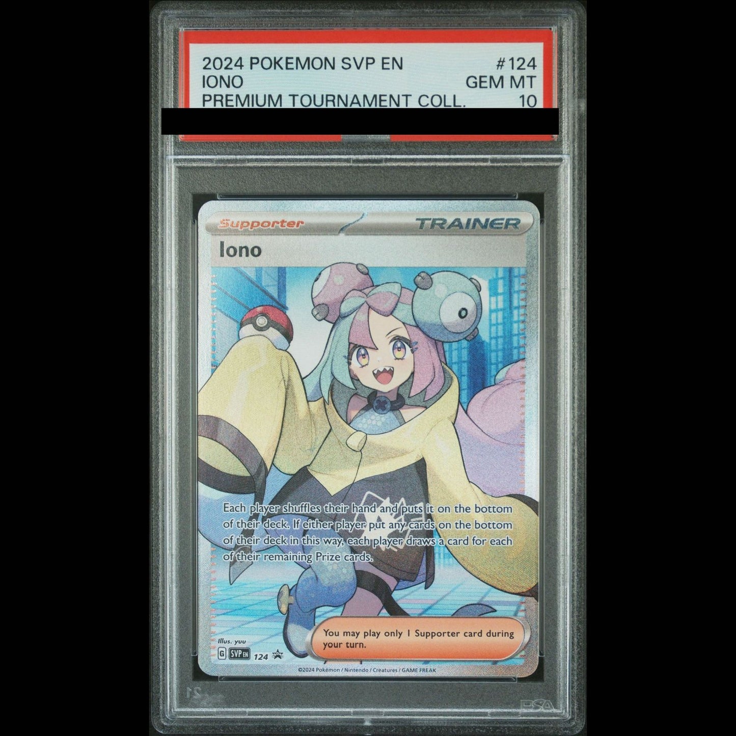 PSA 10 Pokemon Iono — English