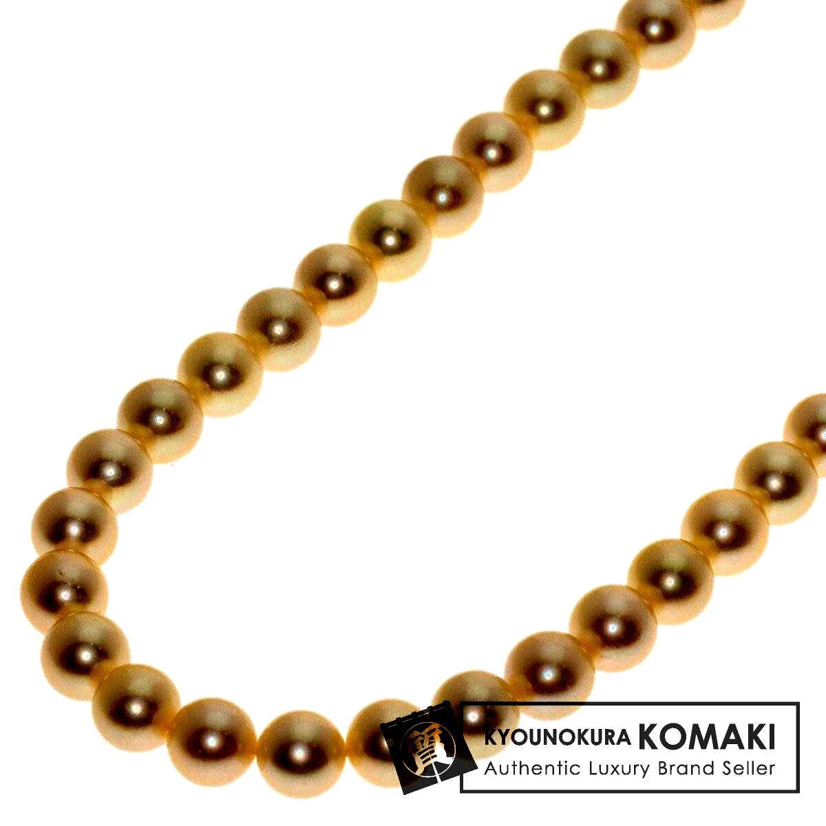 Mikimoto ladies pearl necklace with silver chain and 5.1-5.5mm pearls, 45cm length