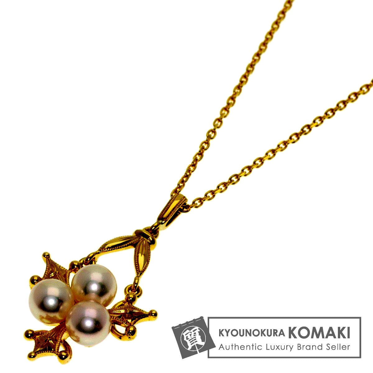 MIKIMOTO Akoya Pearl Necklace for ladies with 5mm pearls on a 40cm 18K yellow gold chain