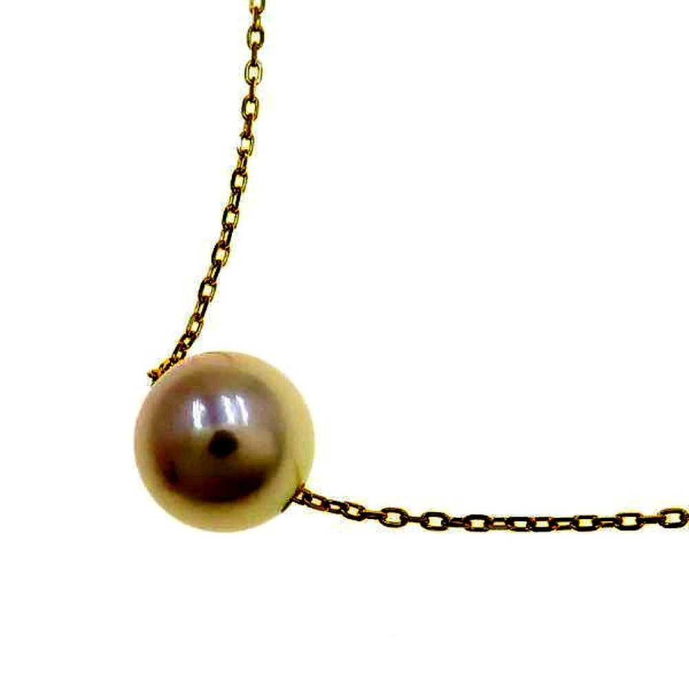 Tasaki Akoya pearl necklace with 7.6mm pearls, 38-41.5cm length, displayed on white background