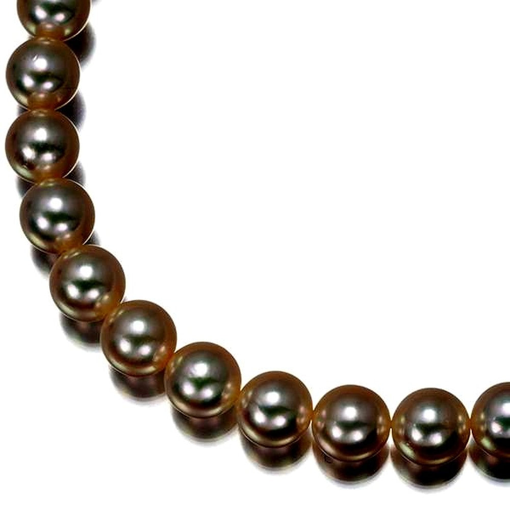 Mikimoto silver necklace with 6.0-6.4mm round pearls and 43cm chain
