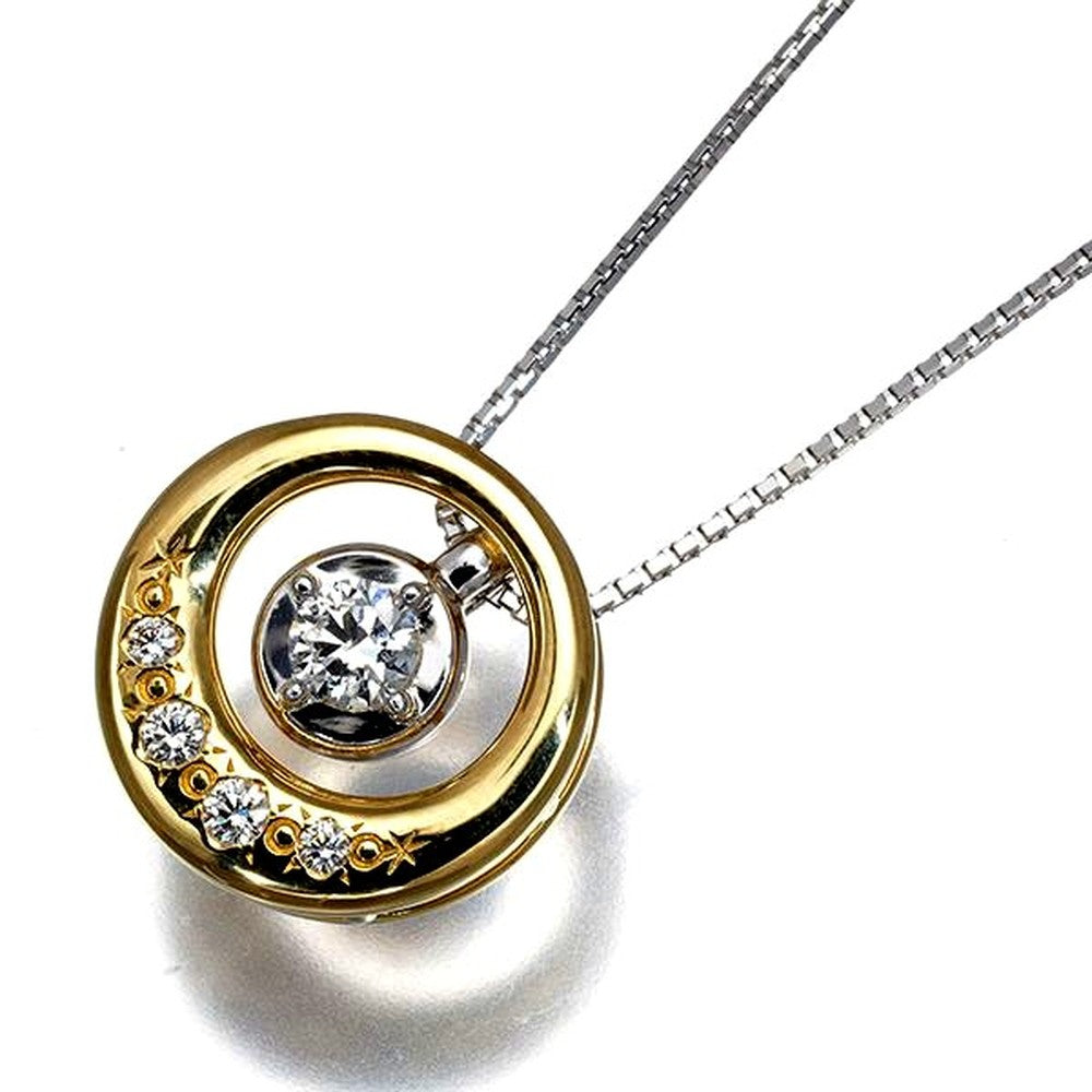 Tasaki 3WAY diamond necklace in 18K yellow and white gold with 0.15ct and 0.06ct diamonds