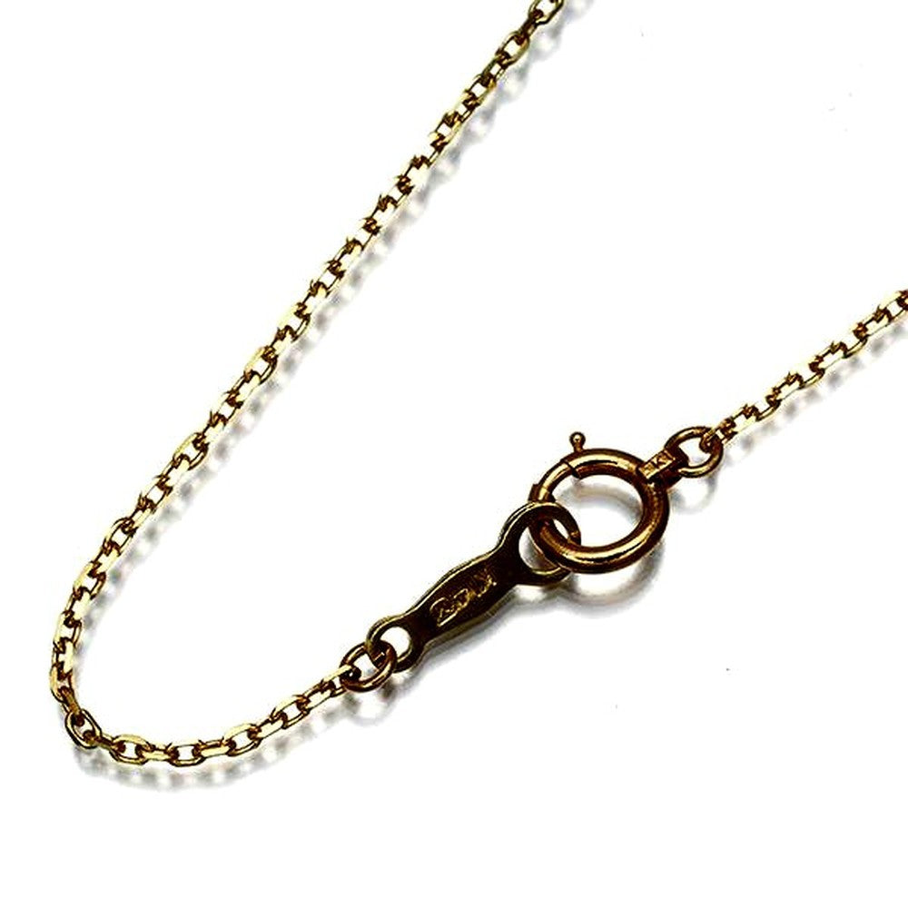 Mikimoto Cut Azuki 40cm yellow gold chain necklace in 14 karat K14YG with clasp