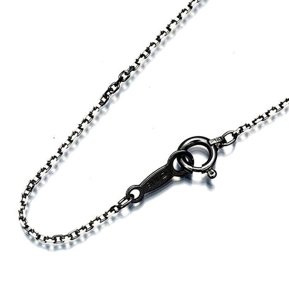Mikimoto Cut Azuki 38cm white gold chain necklace in 18 karat K18WG with 1.1mm width