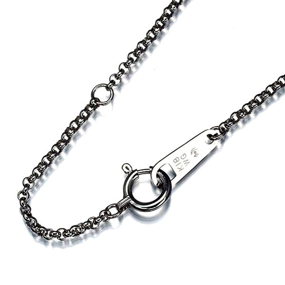 Tasaki Escargot 41cm white gold chain necklace made of 18K gold with 1.5mm width