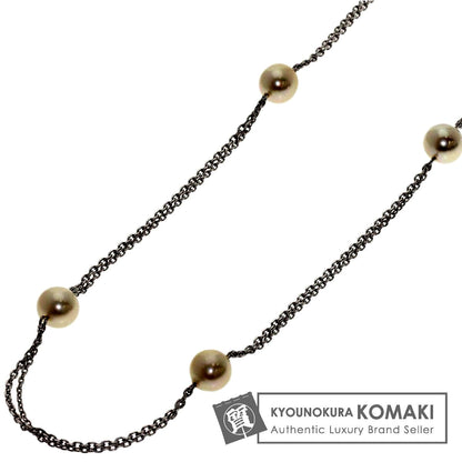 MIKIMOTO Station Pearl Necklace for women with 6.9-7.2mm pearls on an 80cm white gold chain
