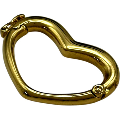 Mikimoto Heart Top Gold 750 jewelry piece for ladies sized 17.8 mm by 28 mm weighing 4.7 grams