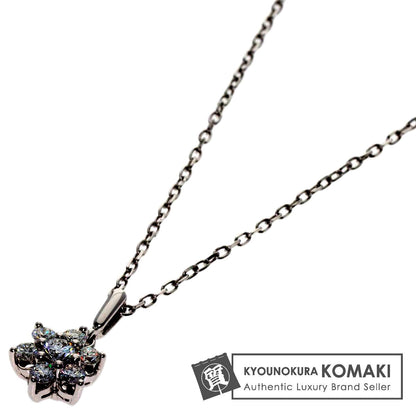 Mikimoto ladies diamond necklace in K18WG with 0.3ct diamonds and 42.5 cm chain