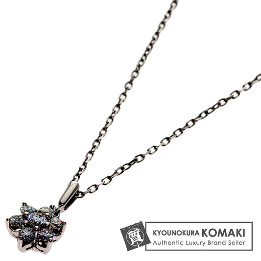 Mikimoto ladies diamond necklace in K18WG with 0.3ct diamonds and 42.5 cm chain