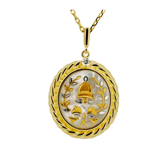 Mikimoto Pikway diamond necklace 0.04ct in 18K yellow gold with adjustable chain