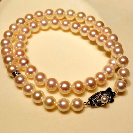 Mikimoto Pearl Island Akoya pearl necklace with silver chain model 24-3161