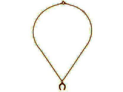 Agete necklace in 10K pink gold with 0.04 carat diamond and 38 cm chain, pendant size 11mm by 11mm